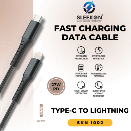 SLEEKON Type-C to Lightning Fast Charging Cable